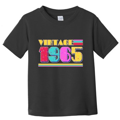 Vintage 80s Colors 1965 60th Birthday Toddler T-Shirt