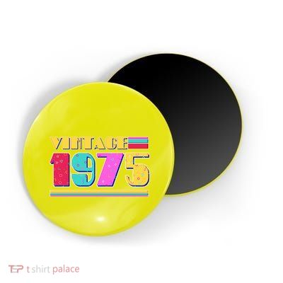 Vintage 80s Colors 1975 50th Birthday Magnet