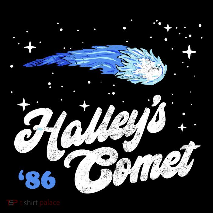 Vintage 80S HalleyS Comet Retro Space Lover Distressed High Crown Mesh Back Trucker Hat