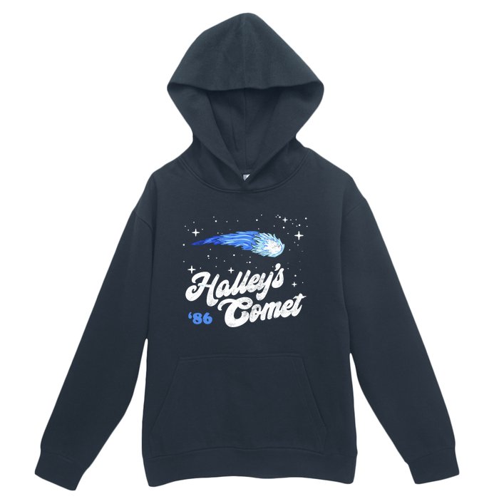 Vintage 80S HalleyS Comet Retro Space Lover Distressed Urban Pullover Hoodie