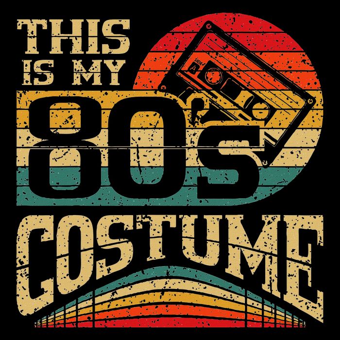 Vintage 80s Outfit This Is My 80S Costume Party Button