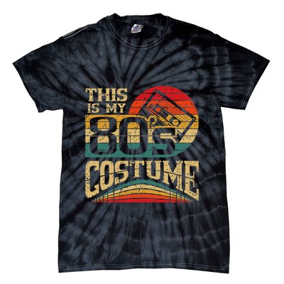 Vintage 80s Outfit This Is My 80S Costume Party Tie-Dye T-Shirt