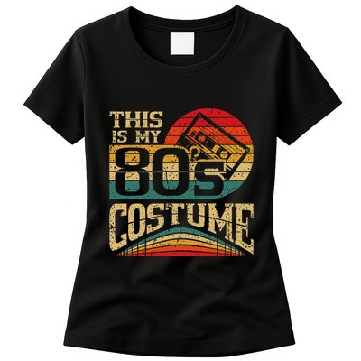 Vintage 80s Outfit This Is My 80S Costume Party Womens T-Shirt