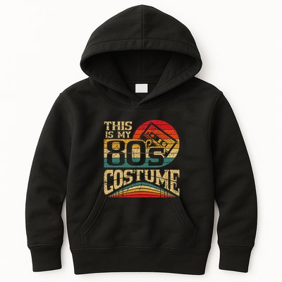 Vintage 80s Outfit This Is My 80S Costume Party Kids Hoodie