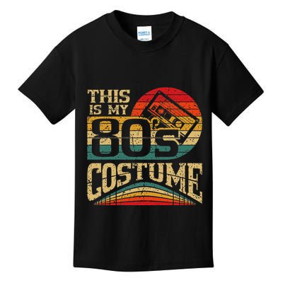 Vintage 80s Outfit This Is My 80S Costume Party Kids T-Shirt