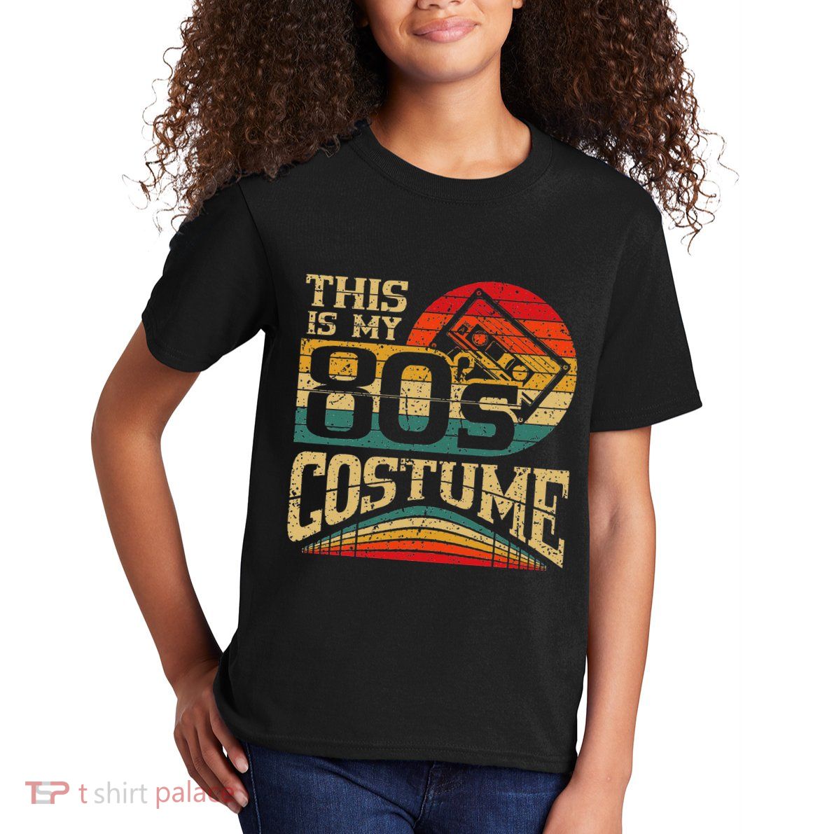 Vintage 80s Outfit This Is My 80S Costume Party Kids T-Shirt