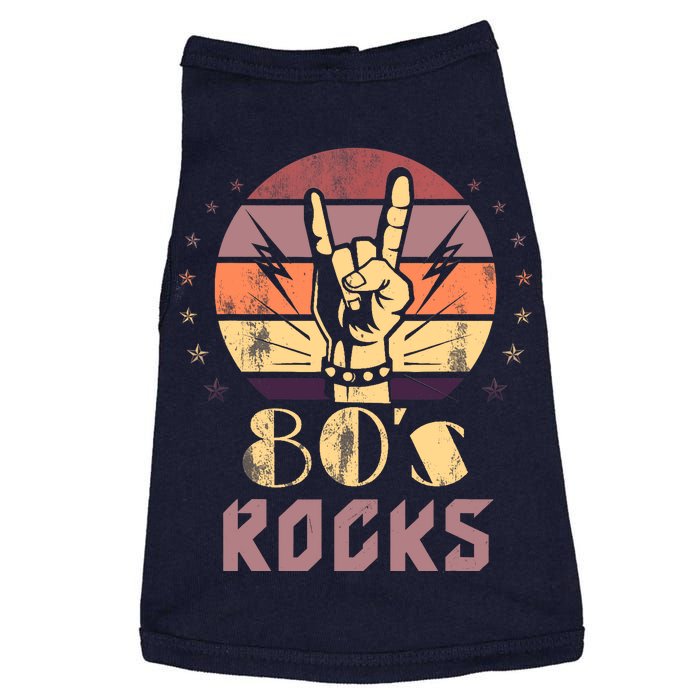 Vintage 80S Rock Bands Eighties 80s Party Retro Music Band Doggie Tank