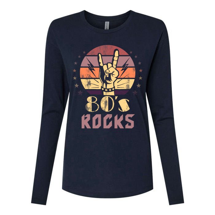 Vintage 80S Rock Bands Eighties 80s Party Retro Music Band Womens Cotton Relaxed Long Sleeve T-Shirt