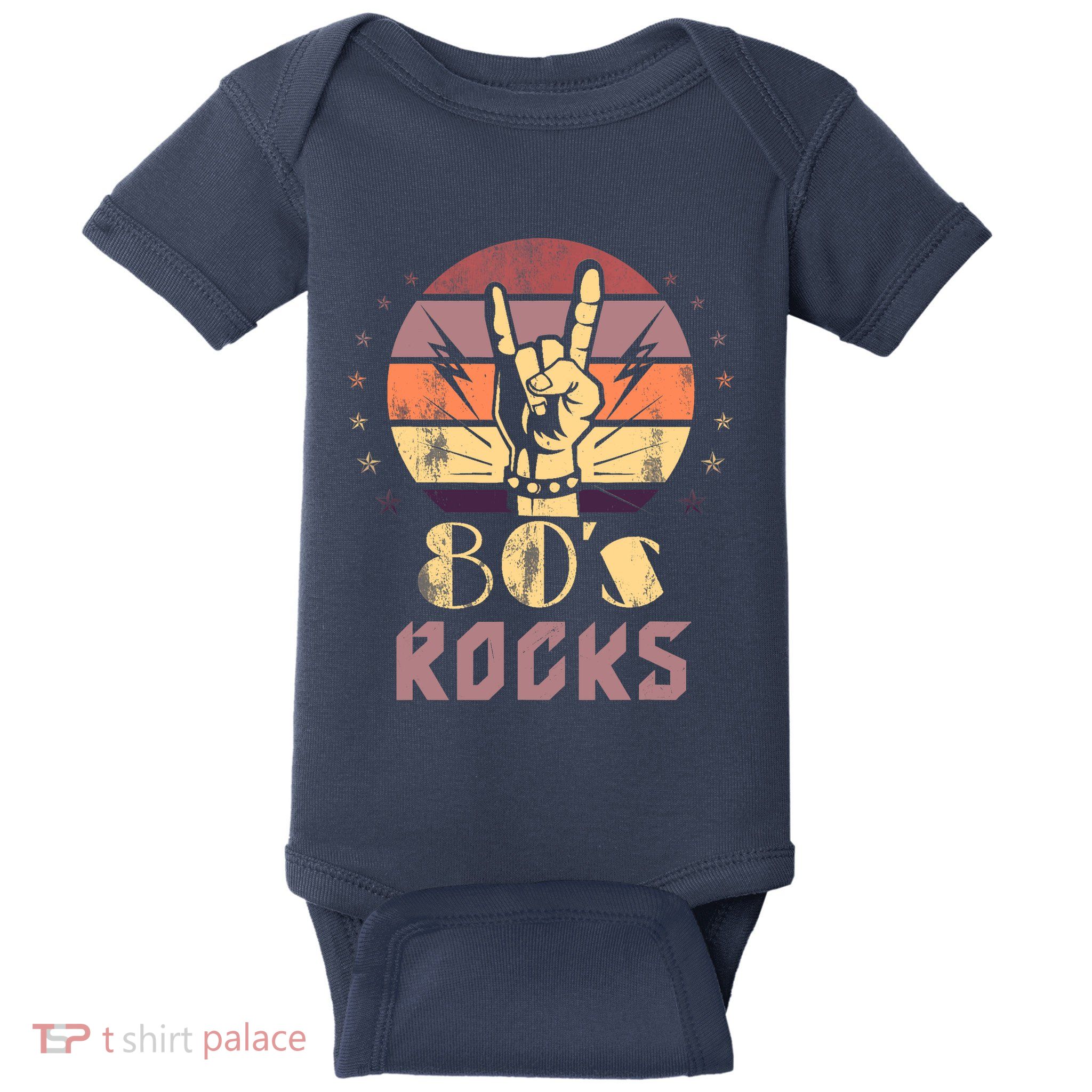 Vintage 80S Rock Bands Eighties 80s Party Retro Music Band Baby Bodysuit