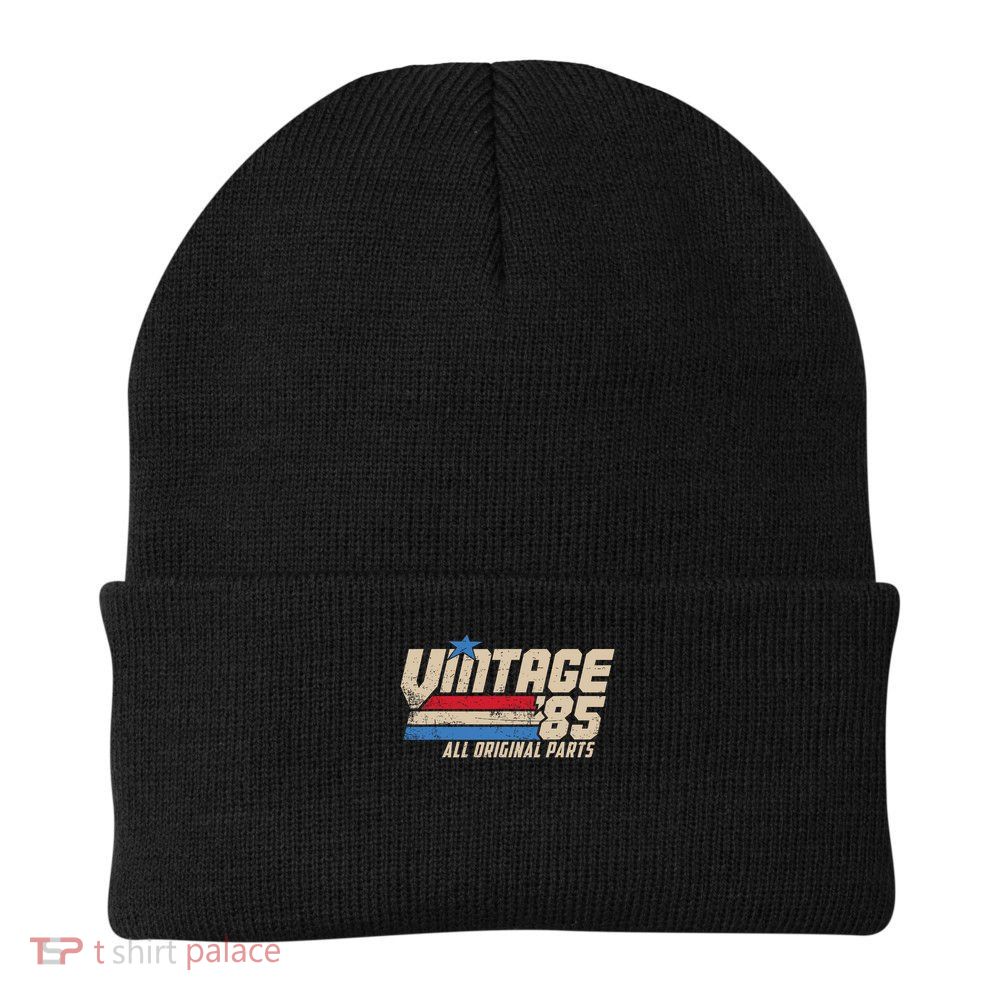 Vintage '85 Retro 40th Birthday Top For Men 1985 Dad Usa 40 Beanie