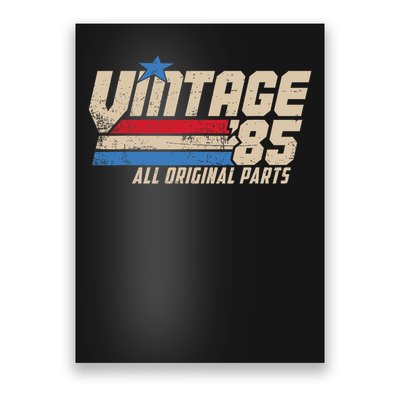 Vintage '85 Retro 40th Birthday Top For Men 1985 Dad Usa 40 Poster