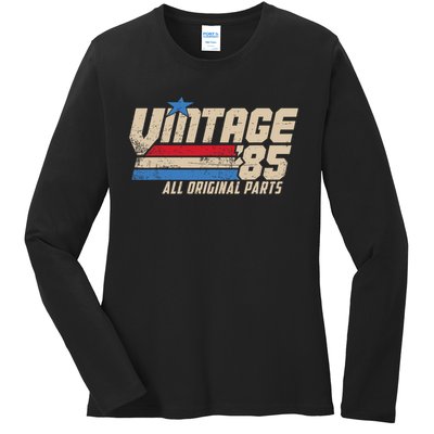 Vintage '85 Retro 40th Birthday Top For Men 1985 Dad Usa 40 Ladies Long Sleeve Shirt