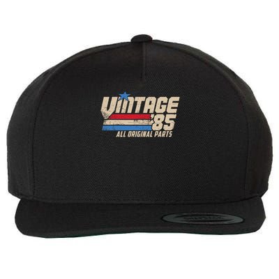 Vintage '85 Retro 40th Birthday Top For Men 1985 Dad Usa 40 Wool Snapback Cap