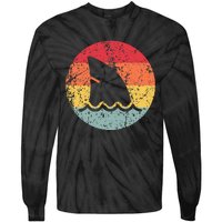 Ventage 80s Shark Clothes Shark Party Tie-Dye Long Sleeve Shirt