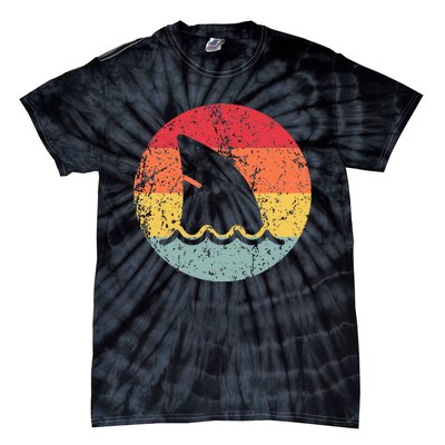 Ventage 80s Shark Clothes Shark Party Tie-Dye T-Shirt