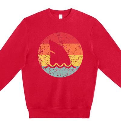 Ventage 80s Shark Clothes Shark Party Premium Crewneck Sweatshirt