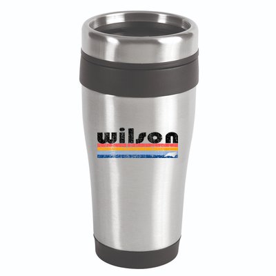 Vintage 80s Style Wilson Nc 16oz Travel Tumbler