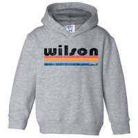 Vintage 80s Style Wilson Nc Toddler Hoodie