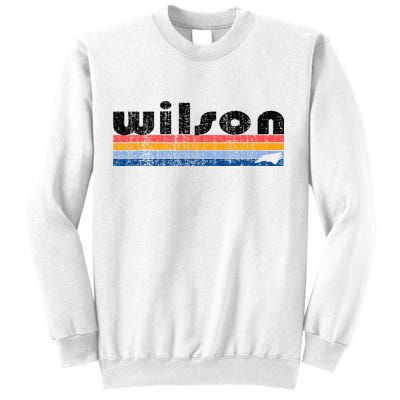 Vintage 80s Style Wilson Nc Sweatshirt