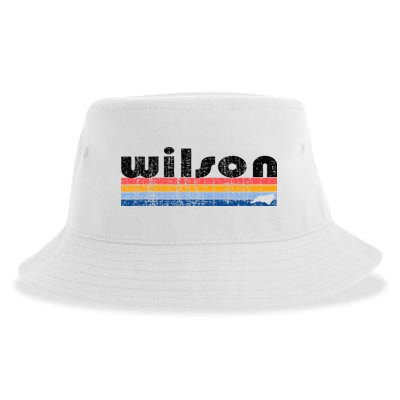 Vintage 80s Style Wilson Nc Sustainable Bucket Hat