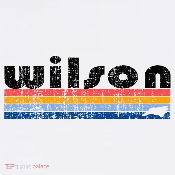 Vintage 80s Style Wilson Nc Kids T-Shirt