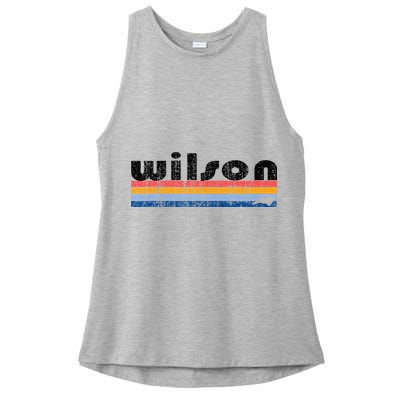 Vintage 80s Style Wilson NC Ladies PosiCharge Tri-Blend Wicking Tank