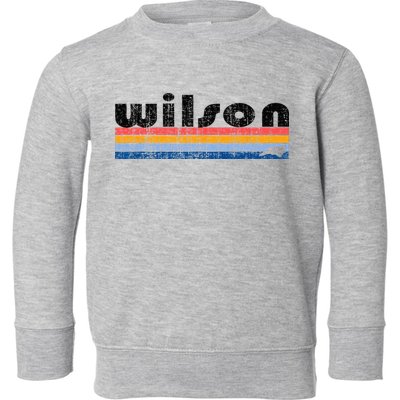 Vintage 80s Style Wilson NC Toddler Sweatshirt