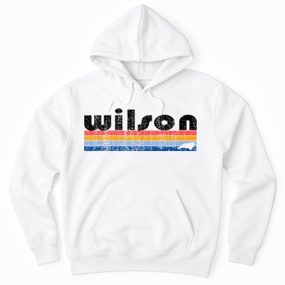 Vintage 80s Style Wilson NC Hoodie