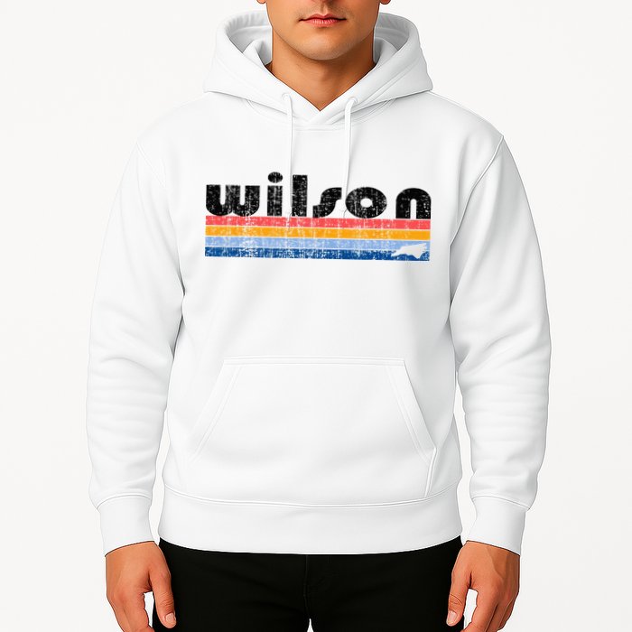Vintage 80s Style Wilson NC Hoodie