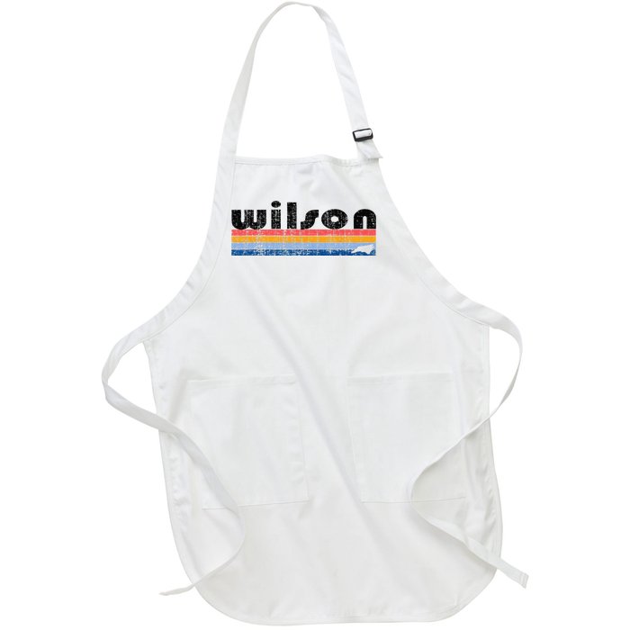 Vintage 80s Style Wilson NC Full-Length Apron With Pockets