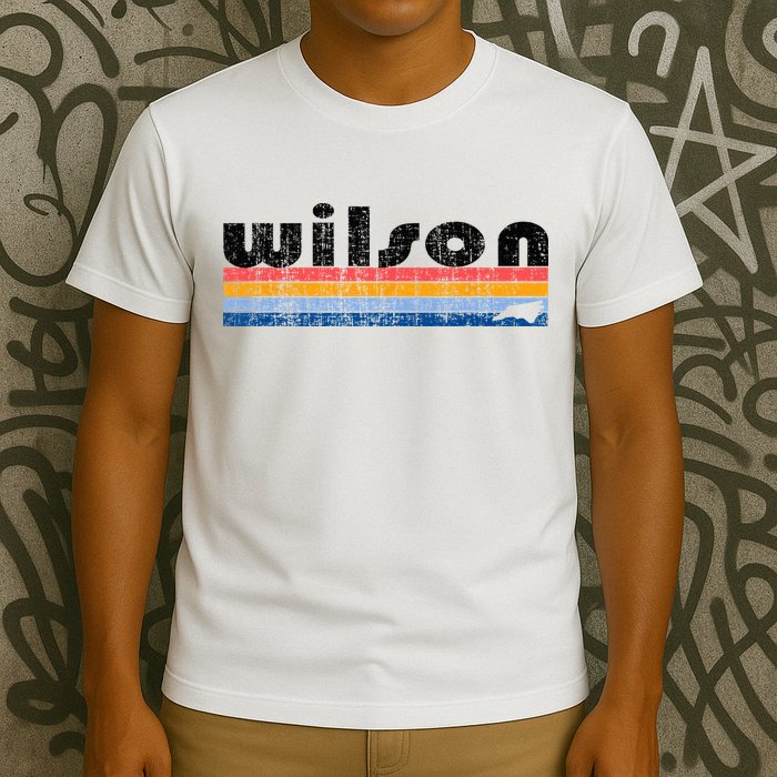 Vintage 80s Style Wilson NC T-Shirt