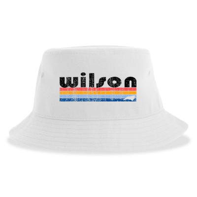 Vintage 80s Style Wilson NC Sustainable Bucket Hat