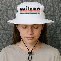 Vintage 80s Style Wilson NC Bucket Hat