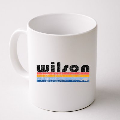Vintage 80s Style Wilson NC Mug