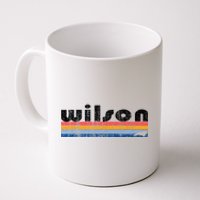 Vintage 80s Style Wilson NC Coffee Mug