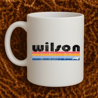 Vintage 80s Style Wilson NC Mug