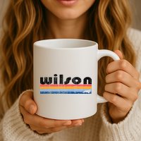 Vintage 80s Style Wilson NC Mug