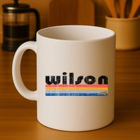 Vintage 80s Style Wilson NC Mug