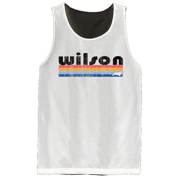 Vintage 80s Style Wilson NC Mesh Reversible Basketball Jersey Tank