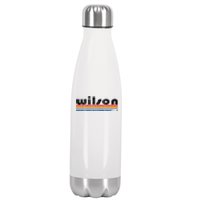 Vintage 80s Style Wilson NC Stainless Steel Insulated Water Bottle