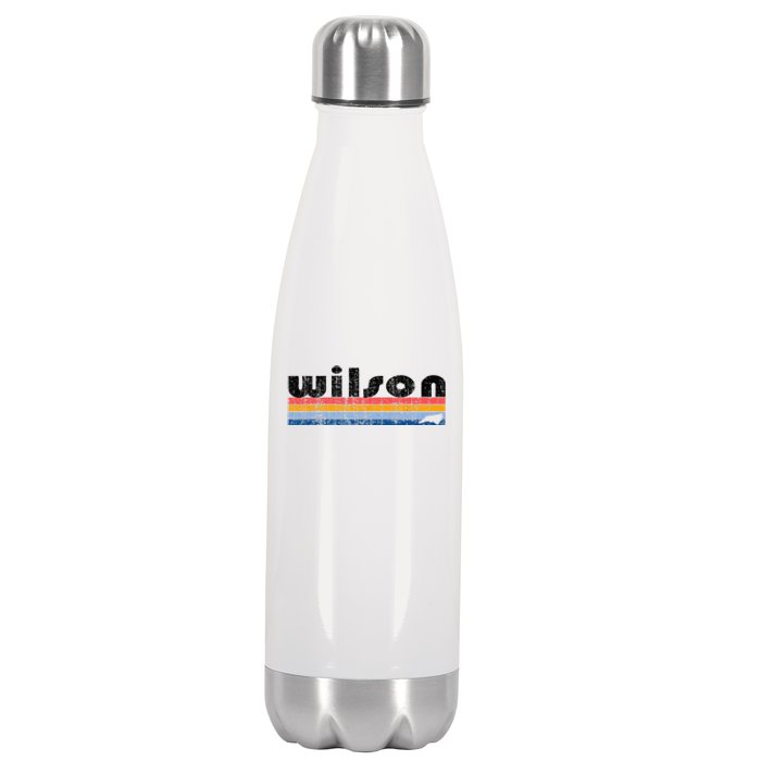 Vintage 80s Style Wilson NC Stainless Steel Insulated Water Bottle