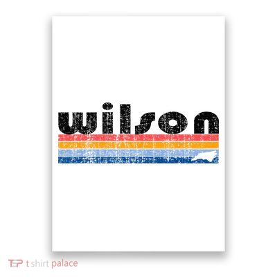 Vintage 80s Style Wilson NC Poster