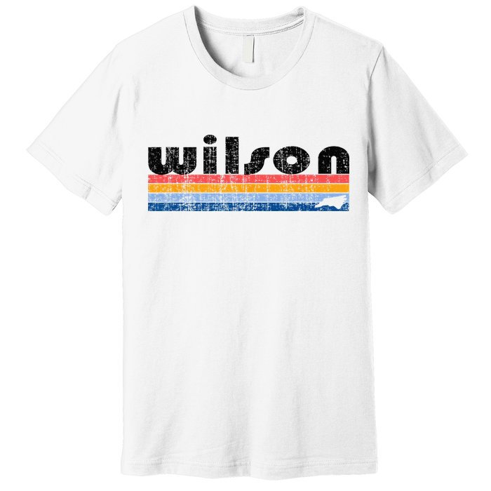 Vintage 80s Style Wilson NC Premium T-Shirt