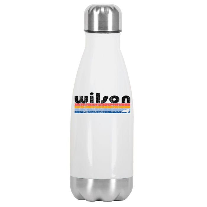 Vintage 80s Style Wilson NC Stainless Steel Insulated Water Bottle