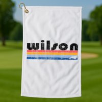 Vintage 80s Style Wilson NC Golf Towel