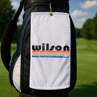 Vintage 80s Style Wilson NC Golf Towel