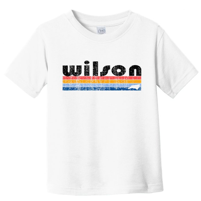 Vintage 80s Style Wilson NC Toddler T-Shirt