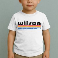 Vintage 80s Style Wilson NC Toddler T-Shirt