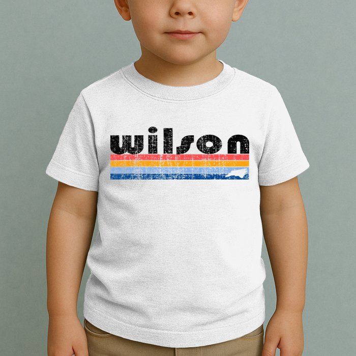 Vintage 80s Style Wilson NC Toddler T-Shirt