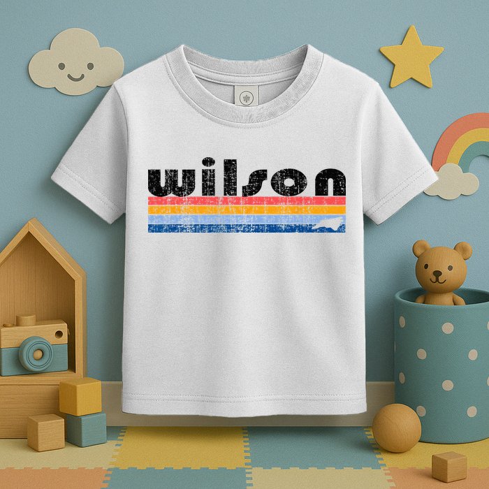 Vintage 80s Style Wilson NC Toddler T-Shirt